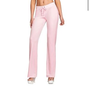 I AM GIA PINK VELOUR KAMERON PANTS